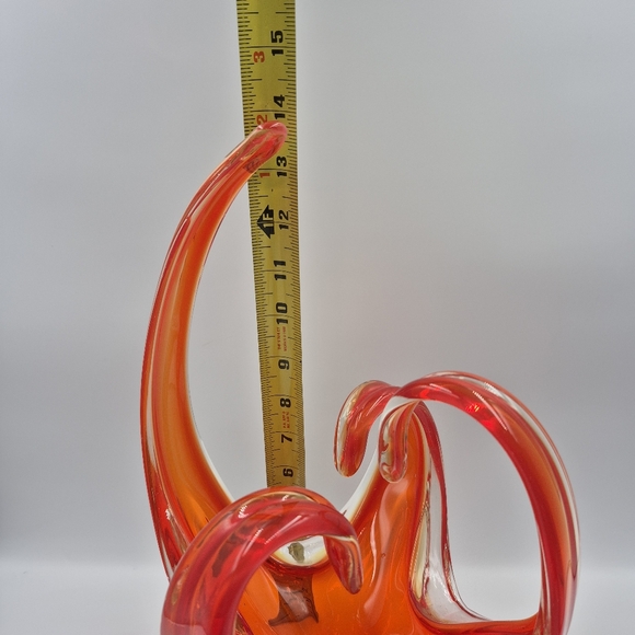 Elegant Red Art Glass - Picture 3 of 3